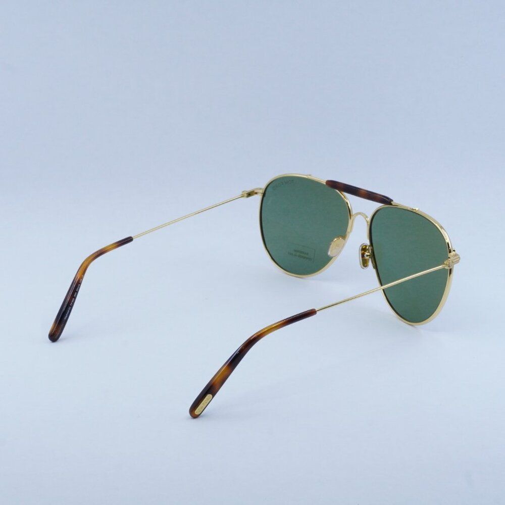 🕶️ New Tom Ford Raphael 02 FT0995 30N Sunglasses - Gold Frame, Green Lenses - Picture 10 of 11